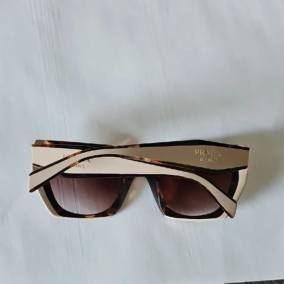 Prada Tortoise Shell and Cream Sunglasses